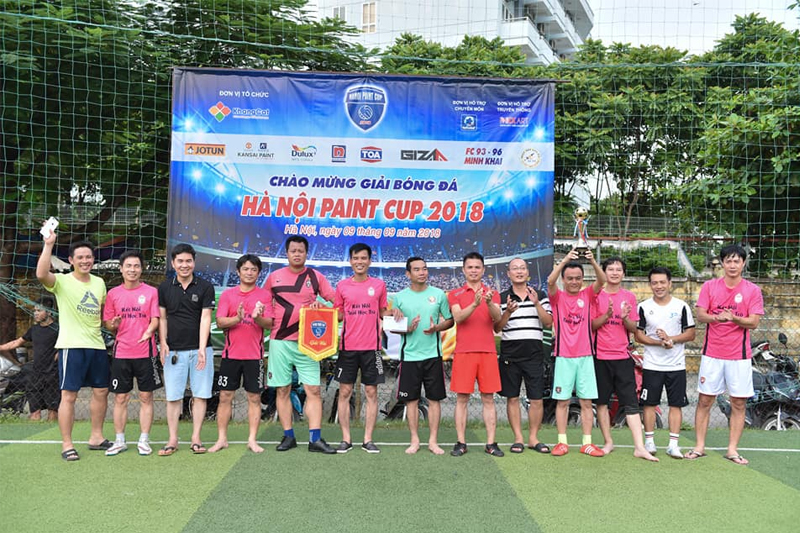 Giải bóng đá dành cho các anh em ngành sơn HÀ NỘI PAIN CUP 2018 chính thức bắt đầu với 8 đội bóng tham gia