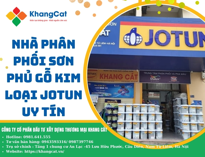 Nhà phân phối sơn phủ gỗ kim loại JOTUN uy tín