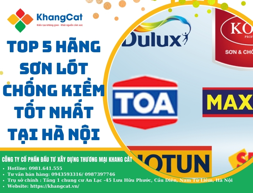 Top 5 hãng sơn lót chống kiềm tốt nhất tại Hà Nội