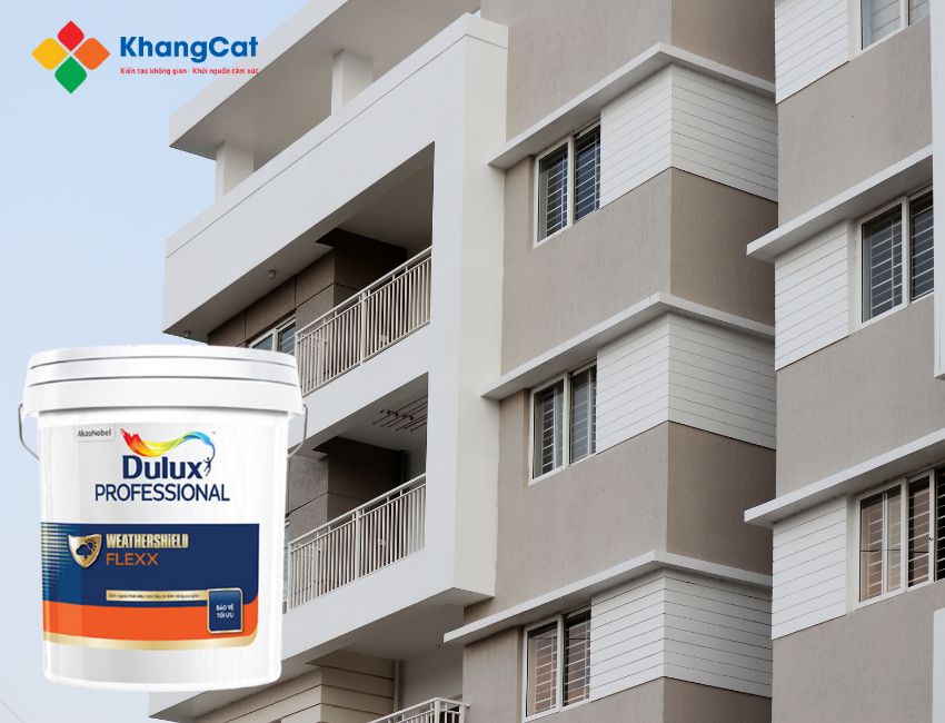 Thi công sơn ngoại thất Dulux
