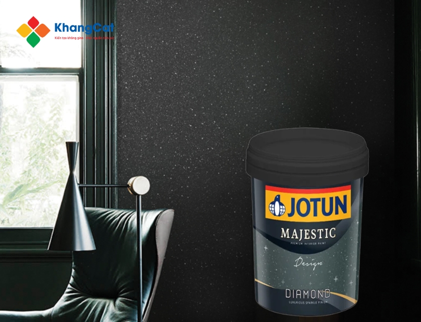 Sơn hiệu ứng Jotun dùng để tạo điểm nhấn lấp lánh sang trọng cho tường và trần nội thất.