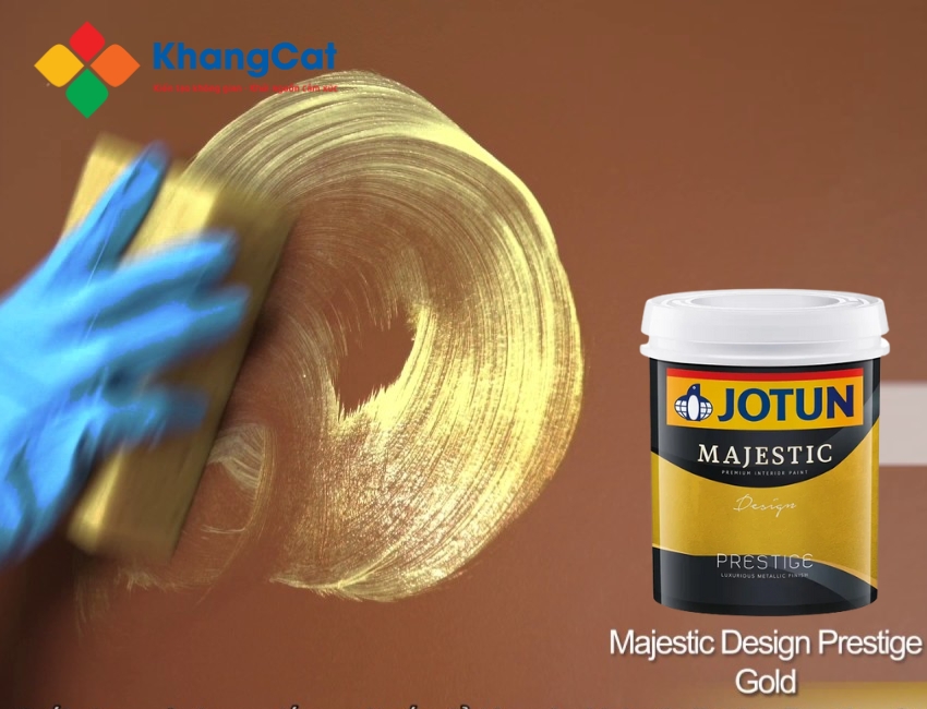 Thi công đúng chuẩn giúp tạo hiệu ứng ánh vàng đều màu, bắt sáng và sang trọng.