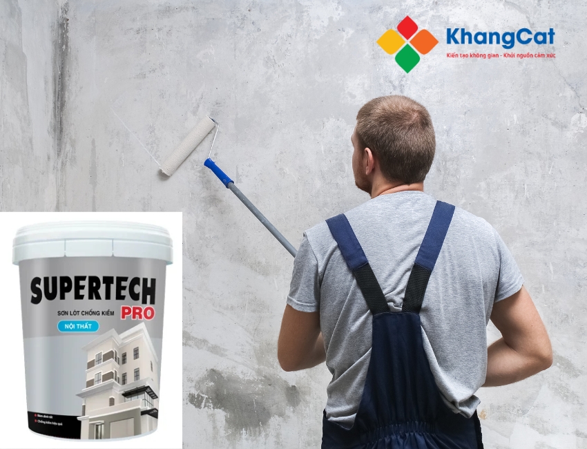 TOA Supertech Pro – lớp lót chống kiềm giúp tường nội thất bền màu, không lo bong tróc.