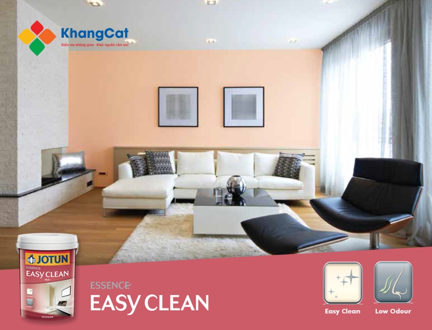 Jotun Essence dễ lau chùi - Dòng sơn an toàn được đánh giá cao bởi người tiêu dùng