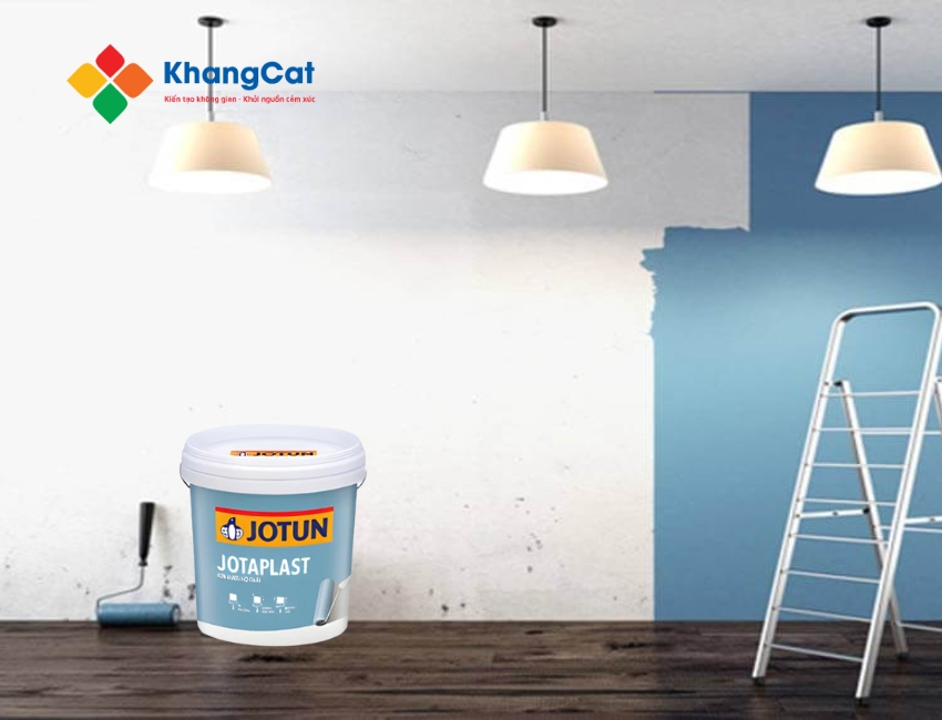 Thi công sơn nội thất Jotun Jotaplast là quá trình đơn giản, dễ thực hiện, phù hợp với nhiều loại bề mặt trong nhà.