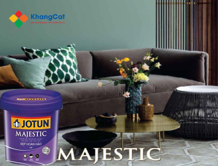 Màu sắc tiên tiến, an toàn cho sức khỏe là những điểm mạnh của sơn Jotun Majestic đẹp Hoàn Hảo (mờ)