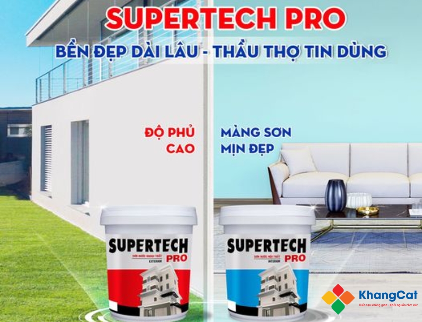 Thi công sơn ngoài trời TOA gồm 1 lớp lót và 2 lớp phủ cho bề mặt bền màu, chống thấm tốt.