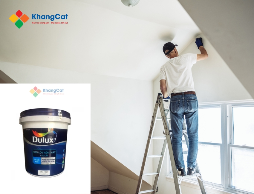 Thi công sơn lót nội thất Dulux cao cấp đúng kỹ thuật