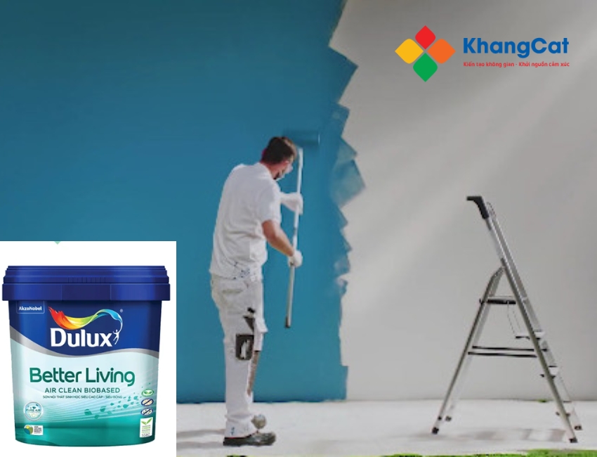 Thi công dễ dàng, nhanh chóng, bền màu với sơn nội thất Dulux tại Hà Nội